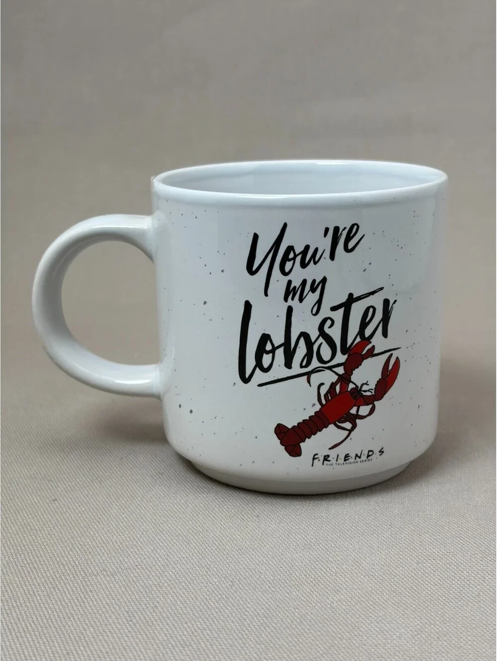 Friends TV Show Youre My Lobster Coffee Mug Silver Buffalo Ceramic Cup 13 oz